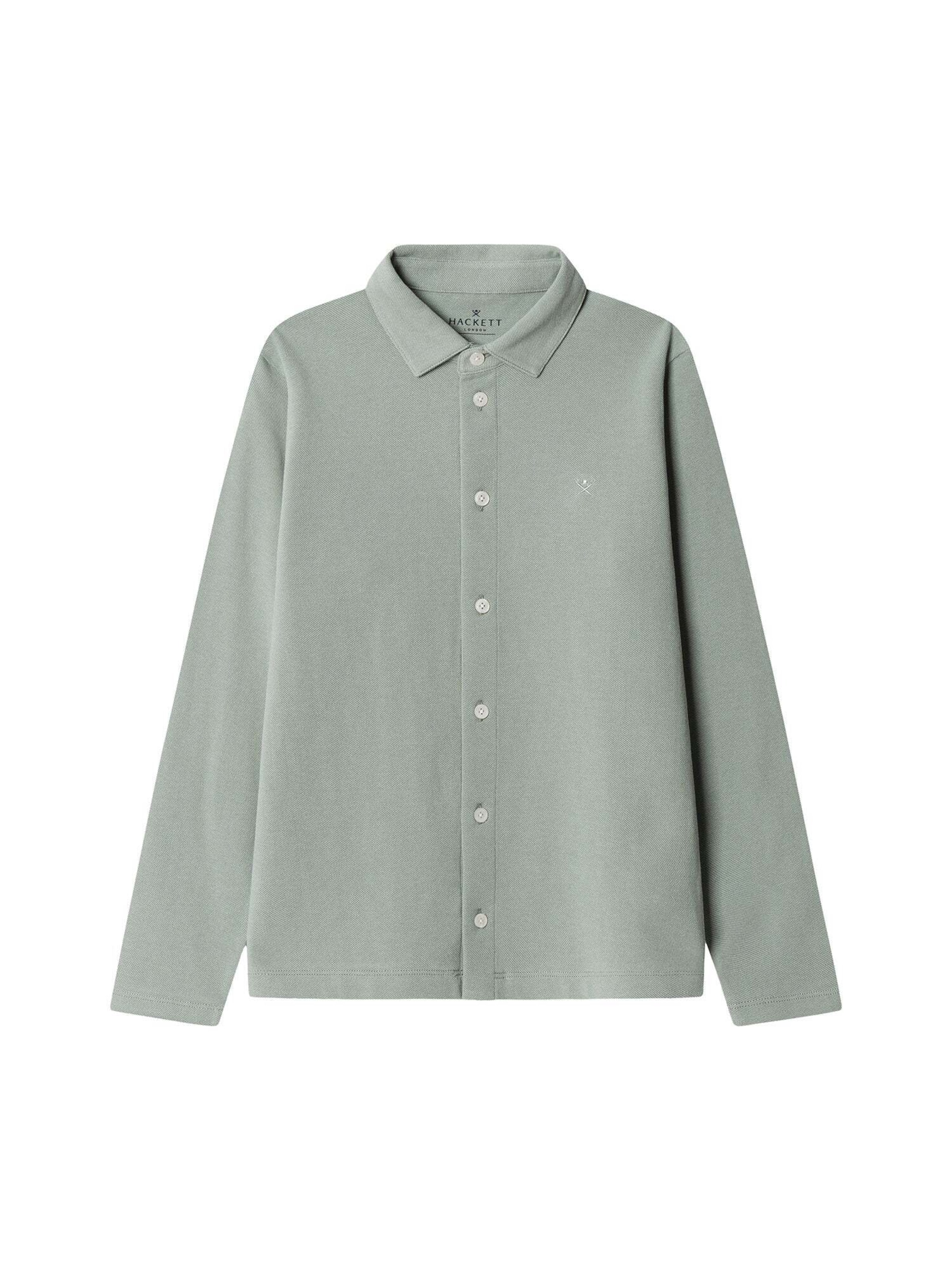 Hackett London Regular fit Overhemd in Groen: voorkant
