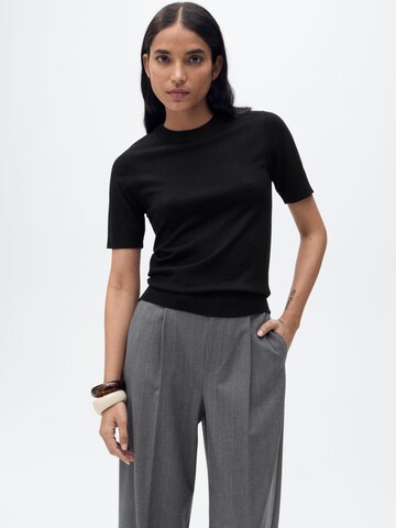 MANGO Sweater in Black: front