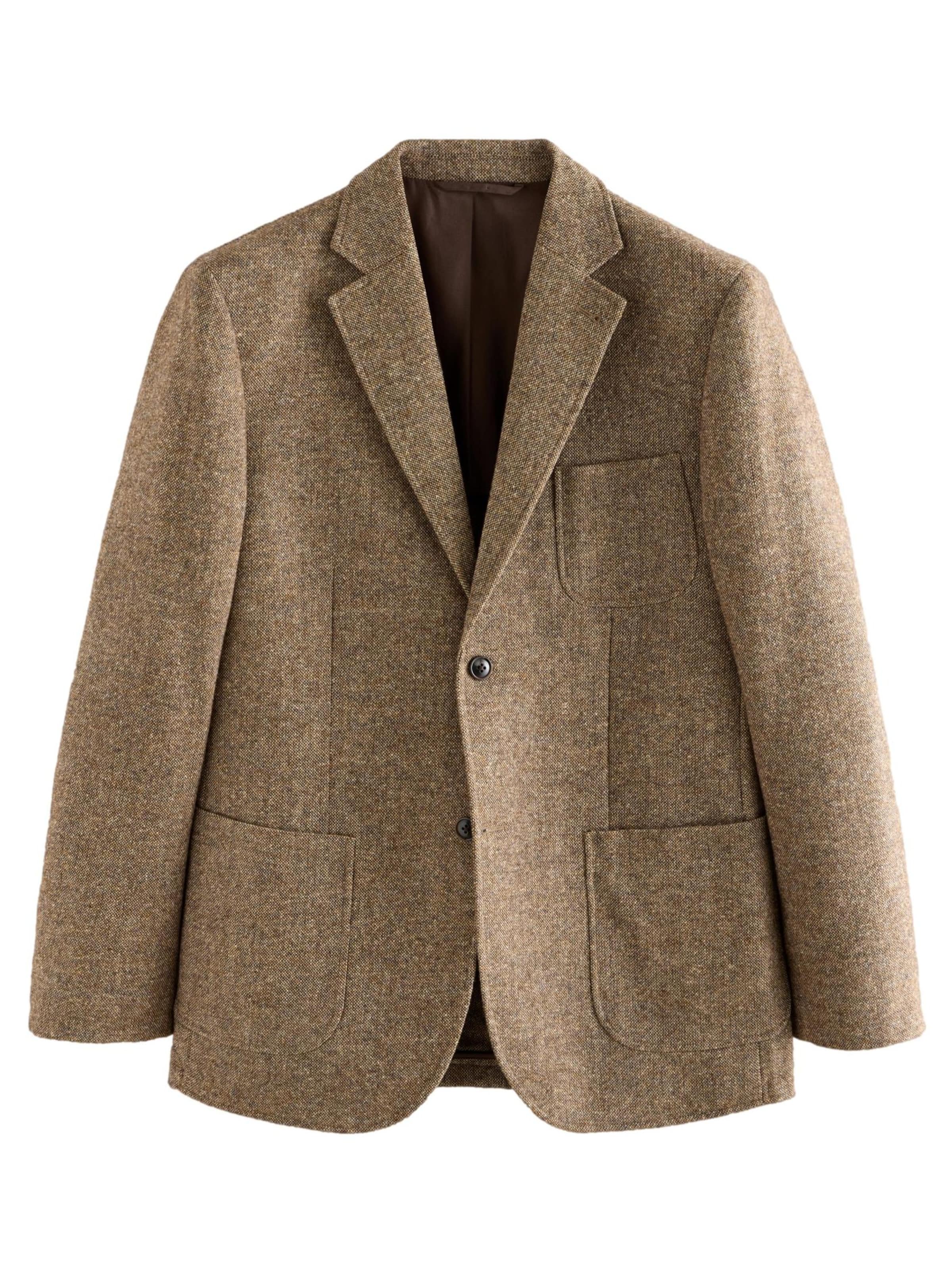 Next Regular fit Business blazer in Brown: front