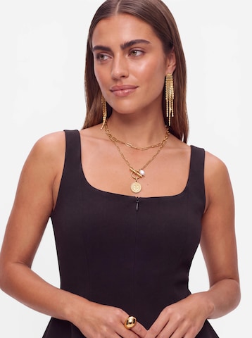 About You x Jessica Haller Top 'Peplum' in Schwarz