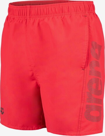 ARENA Swimming Trunks in Pink: front