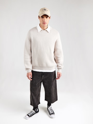 WEEKDAY Sweater 'Emilio' in Beige: front