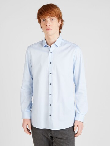 OLYMP - Regular Fit Camisa 'Level 5' em azul: frente