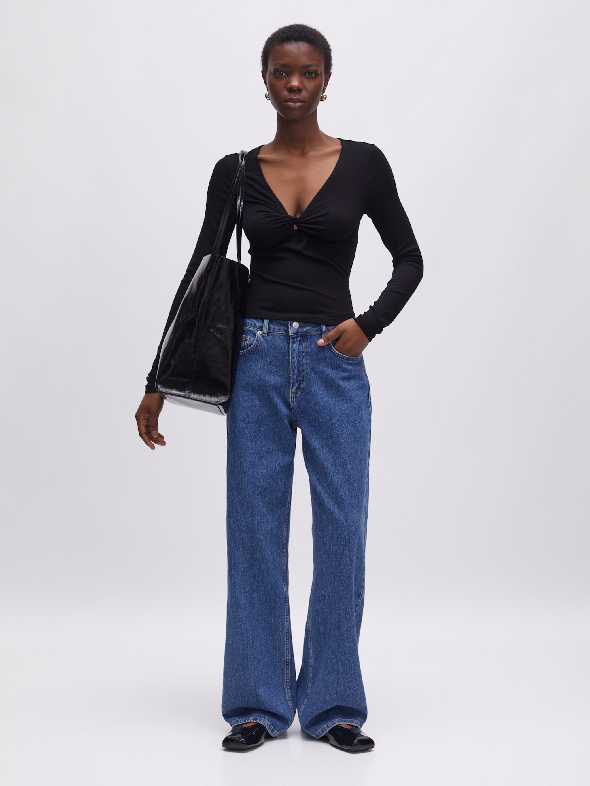 EDITED Shirt 'Vibeke' Zwart