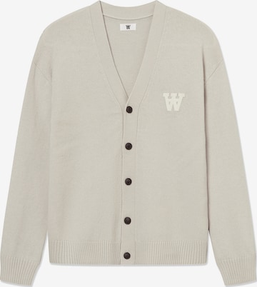DOUBLE A Strickjacke 'Tay' in Beige: Vorderseite