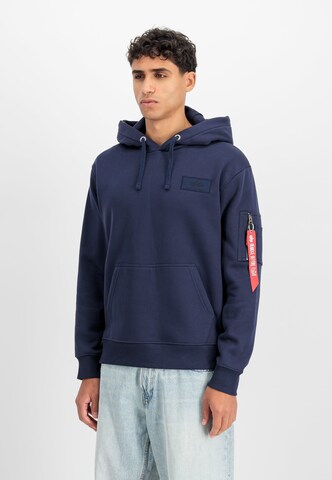 ALPHA INDUSTRIES Sweatshirt 'Mirror' in Blau