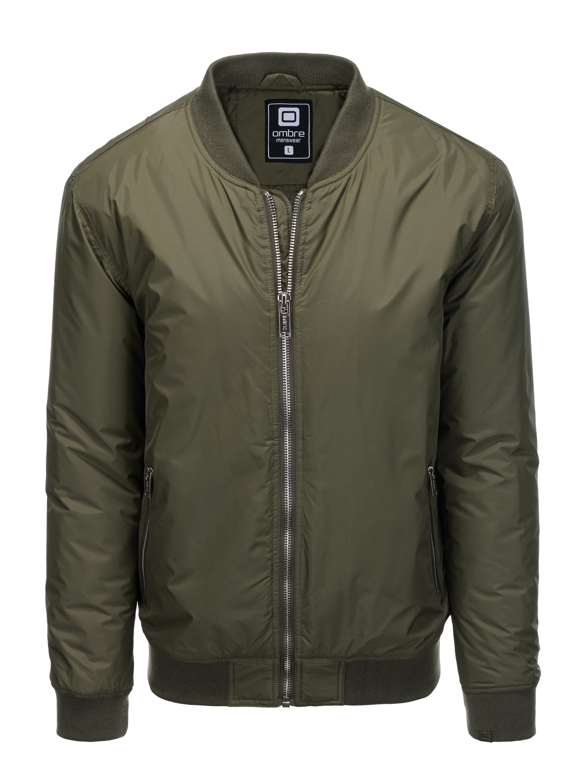 Veste mi-saison 'C538' Ombre en vert : devant