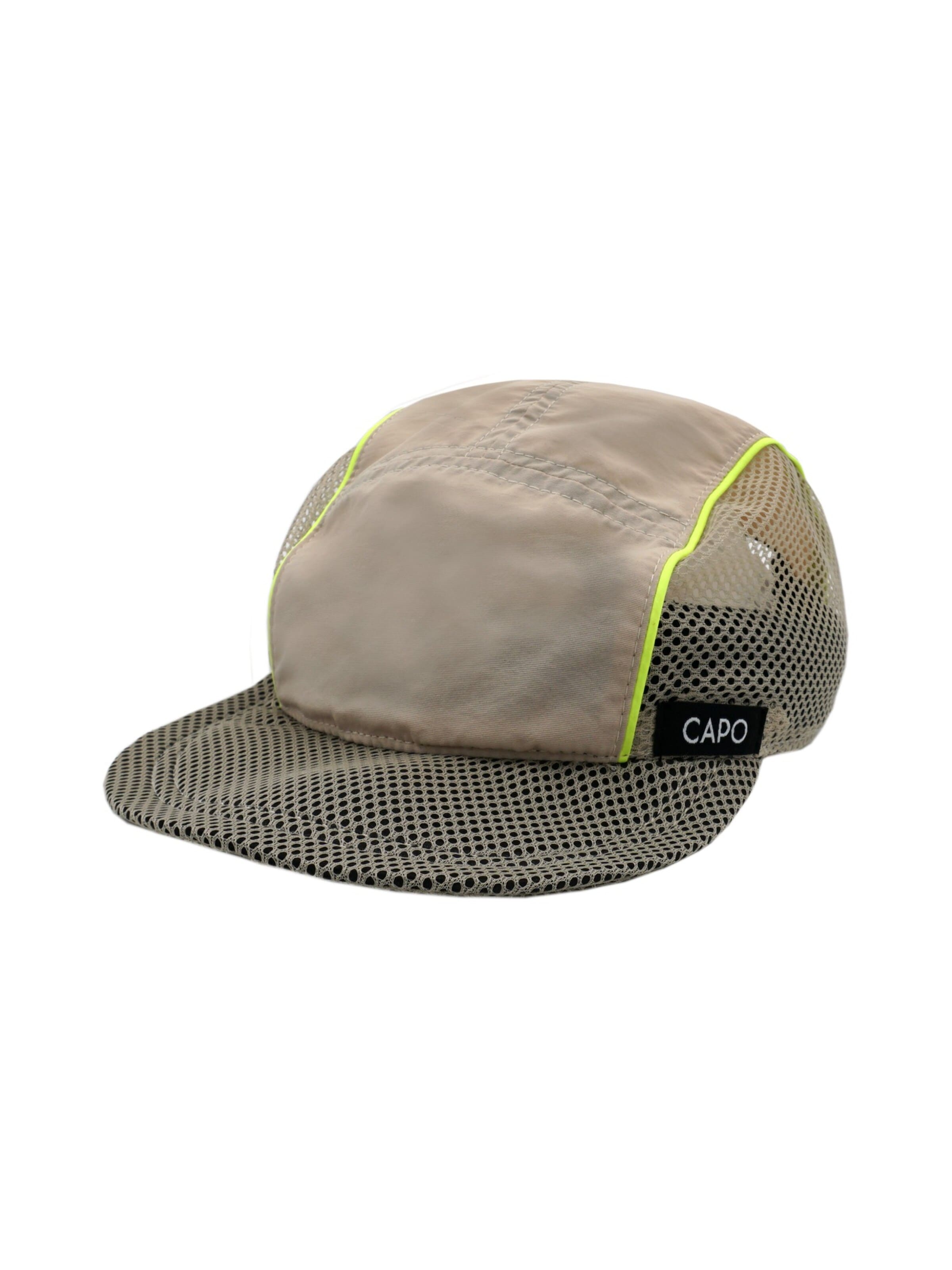 CAPO Cap 'Softcap, ultraleicht, Neon Mesheinsätze, UV 50'‌‌‌ in Beige: Vorderseite