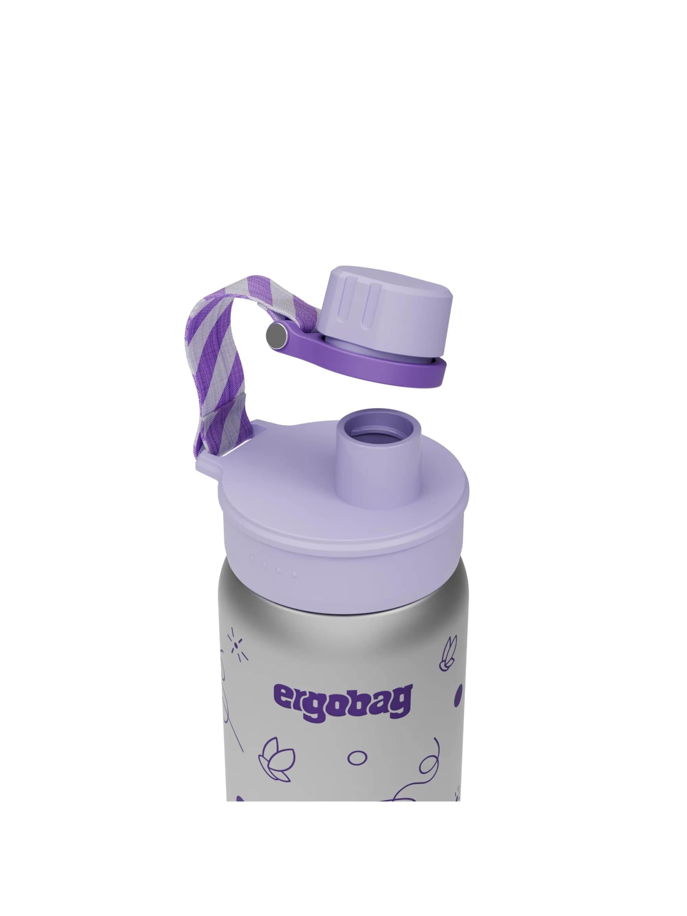 ergobag Drinking Bottle 'Trinkflasche Edelstahl Trinkflasche' in Purple