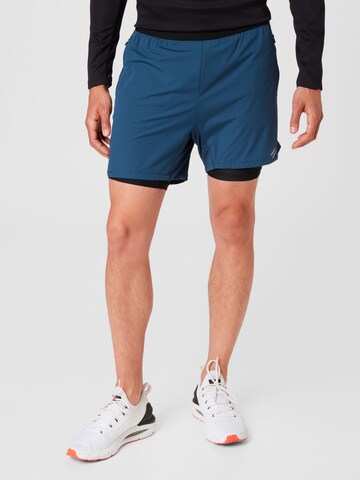 Superdry Regular Workout Pants in Blue: front