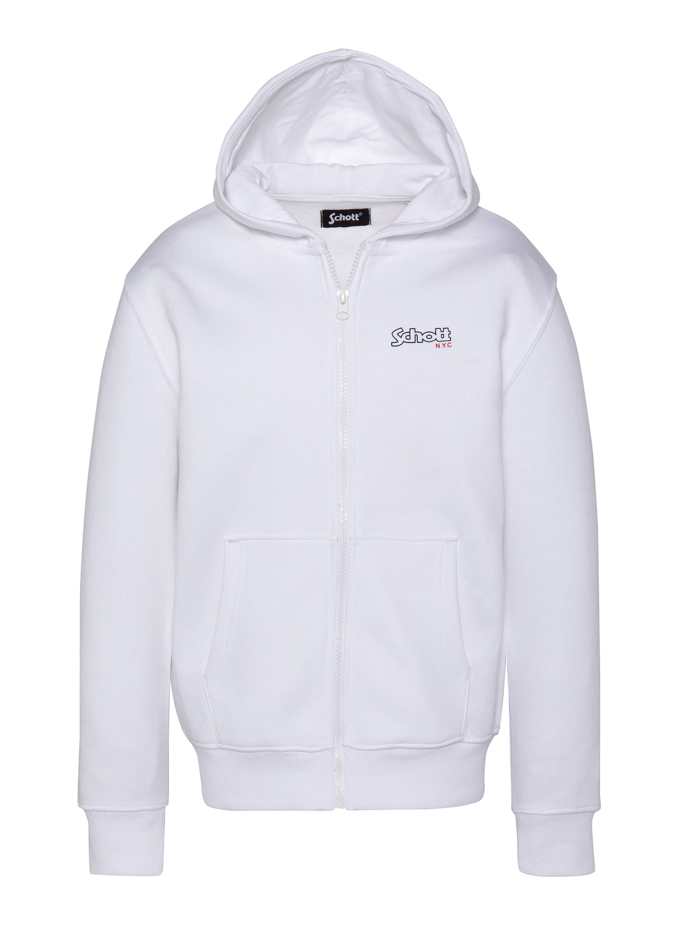 Schott NYC Sweatshirt in White: front