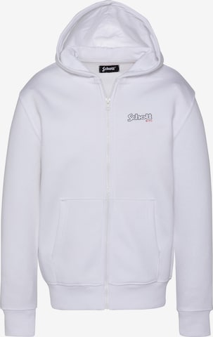Schott NYC Sweatshirt in White: front
