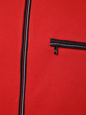 Andrew James Sailing Sweatjacke in Rot