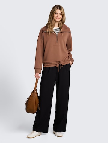 TOM TAILOR Sweatshirt in Braun
