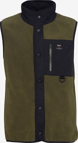 INDICODE JEANS Vest 'Majs' in Green: front