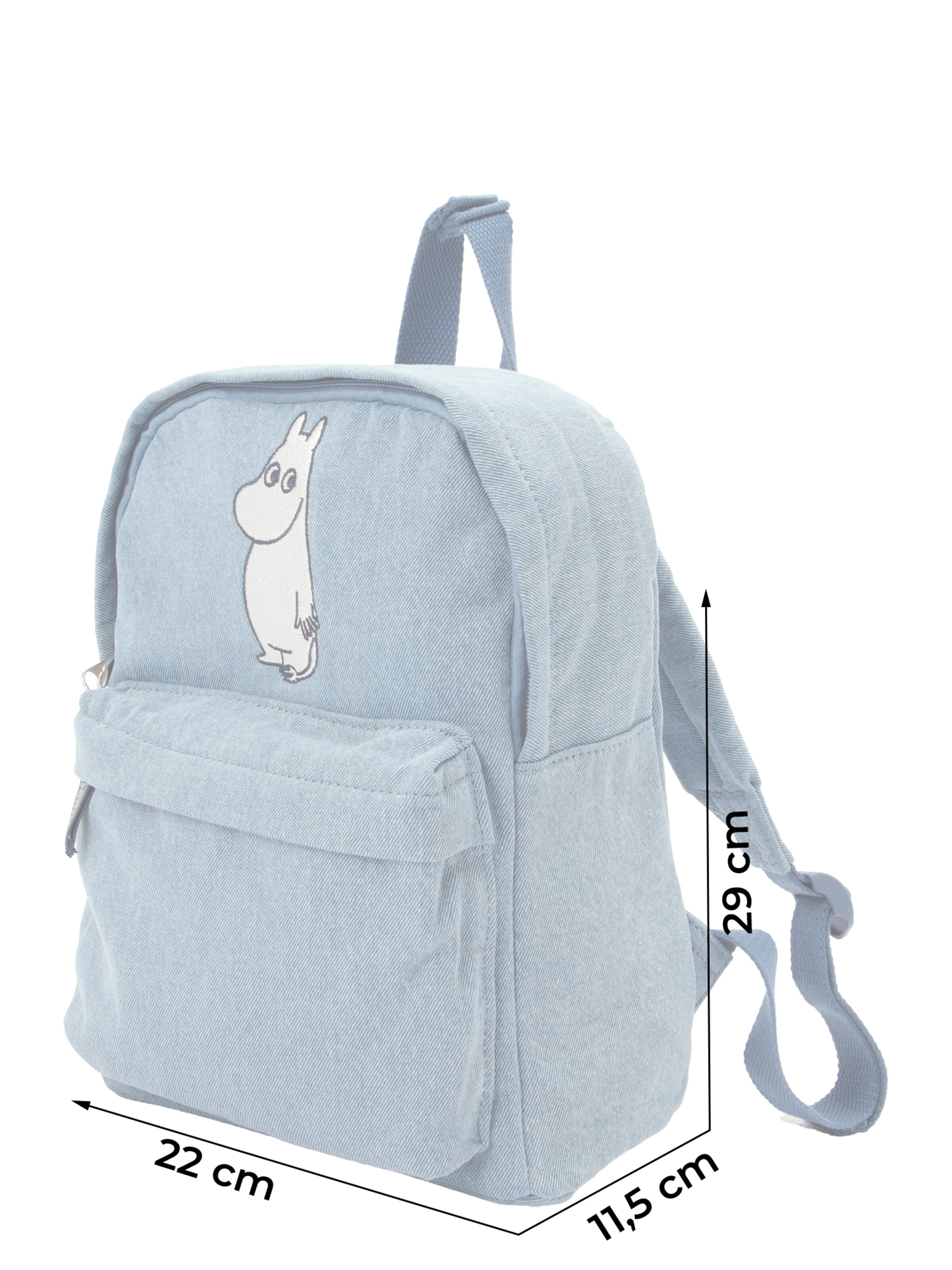 Lindex Rucksack 'Moomin' in Blau