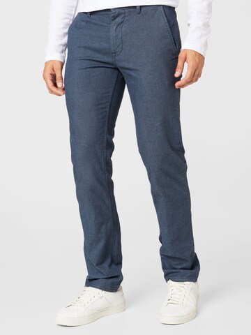 Regular Pantalon chino 'Schino-Slim' BOSS Orange en bleu : devant