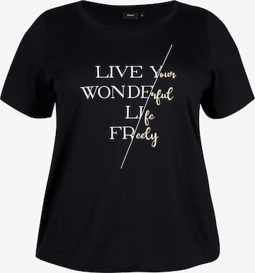 T-shirt 'Donna' Zizzi en noir : devant