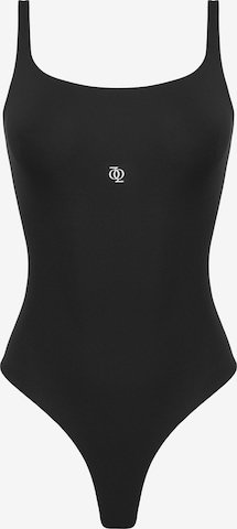 GOD SAVE QUEENS Bodysuit in Black: front