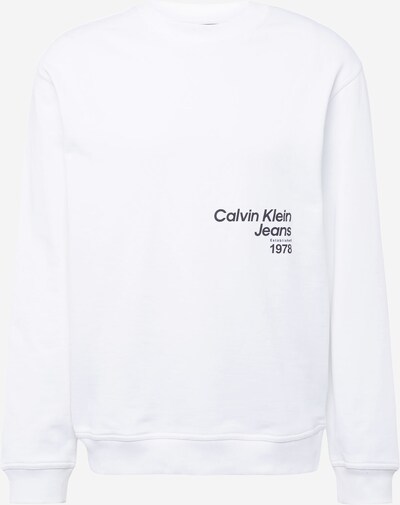 Calvin Klein Jeans Суичър в сиво-кафяво / сиво-бежово / черно / бяло, Преглед на продукта