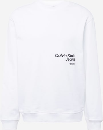 balta Calvin Klein Jeans Megztinis be užsegimo: priekis