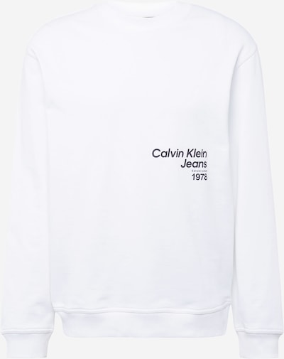 Felpa Calvin Klein Jeans di colore color fango / greige / nero / bianco, Visualizzazione prodotti