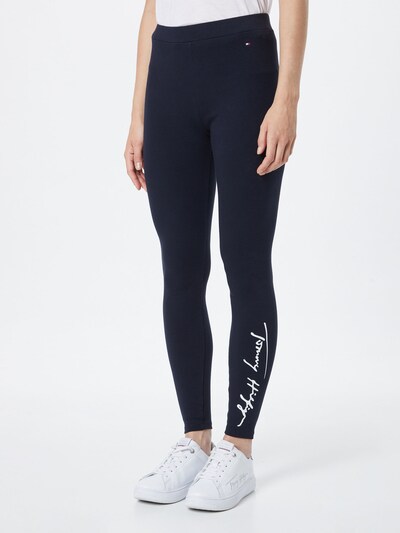 Leggings TOMMY HILFIGER pe albastru închis / roșu / alb, Vizualizare model