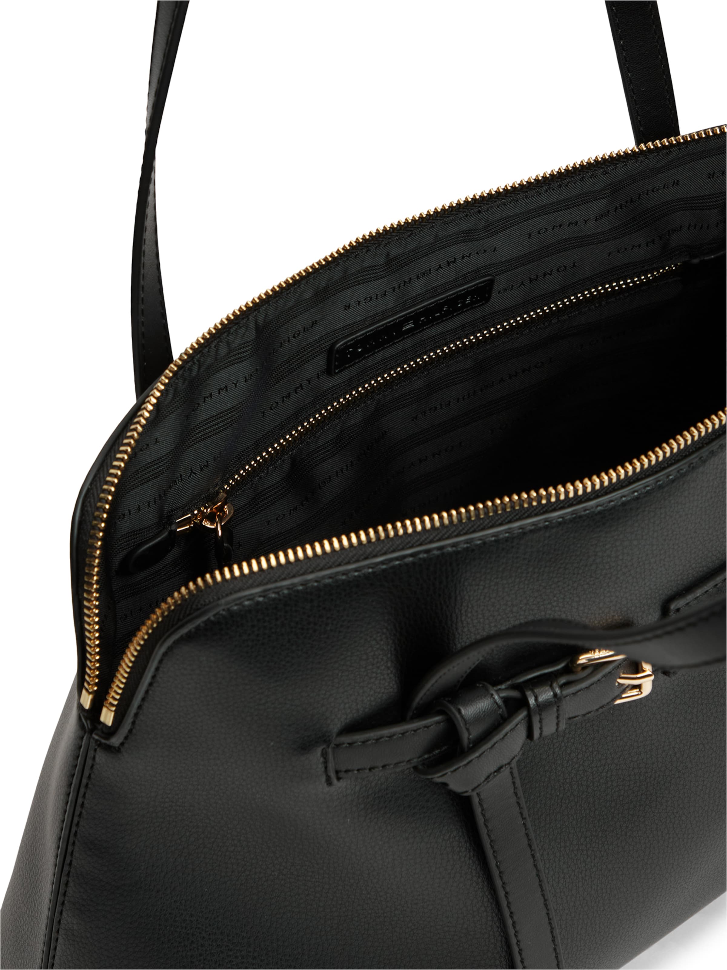 TOMMY HILFIGER Schultertasche in Schwarz