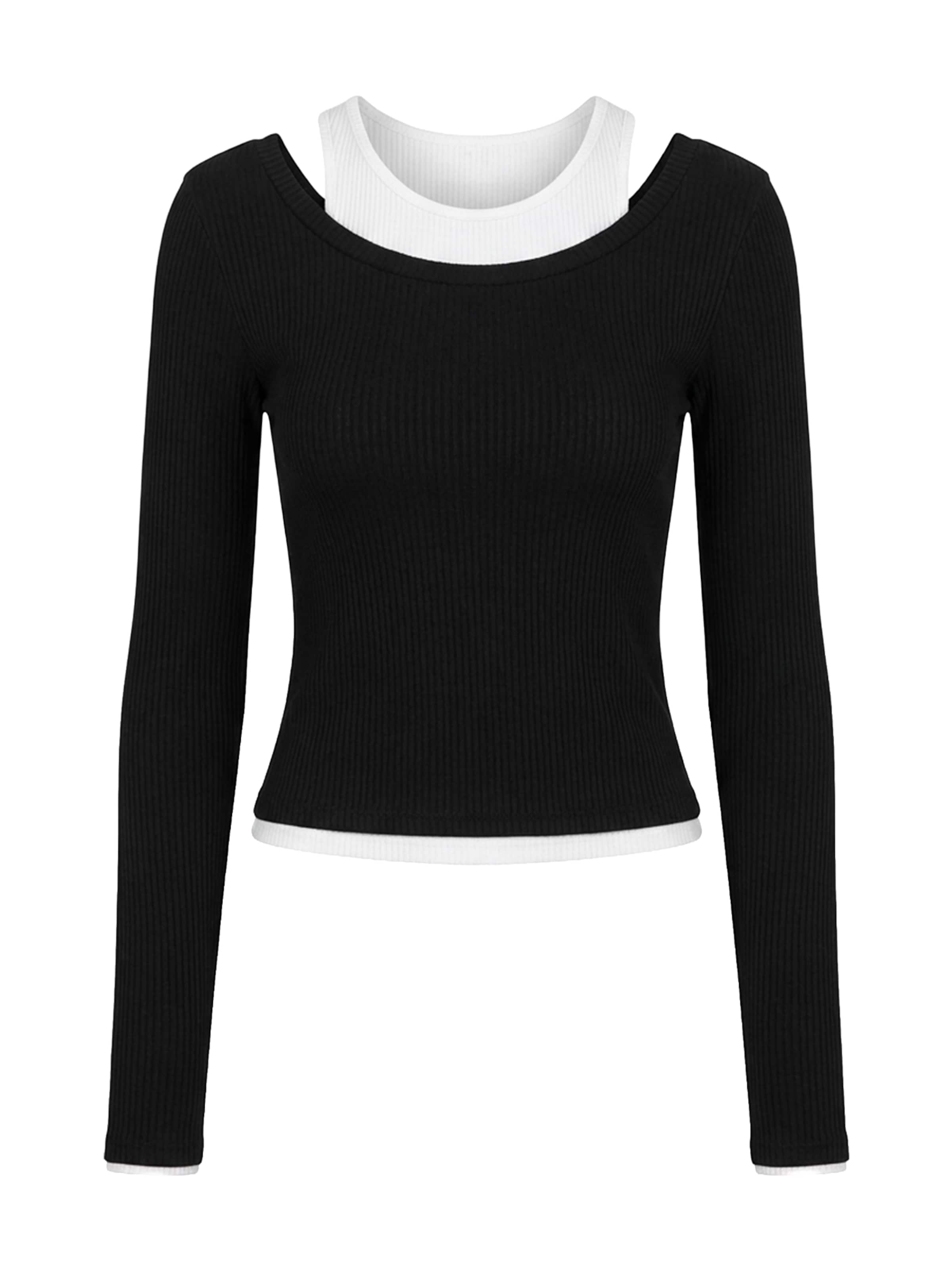 Maglietta 'Judith' di studioselect in nero: frontale