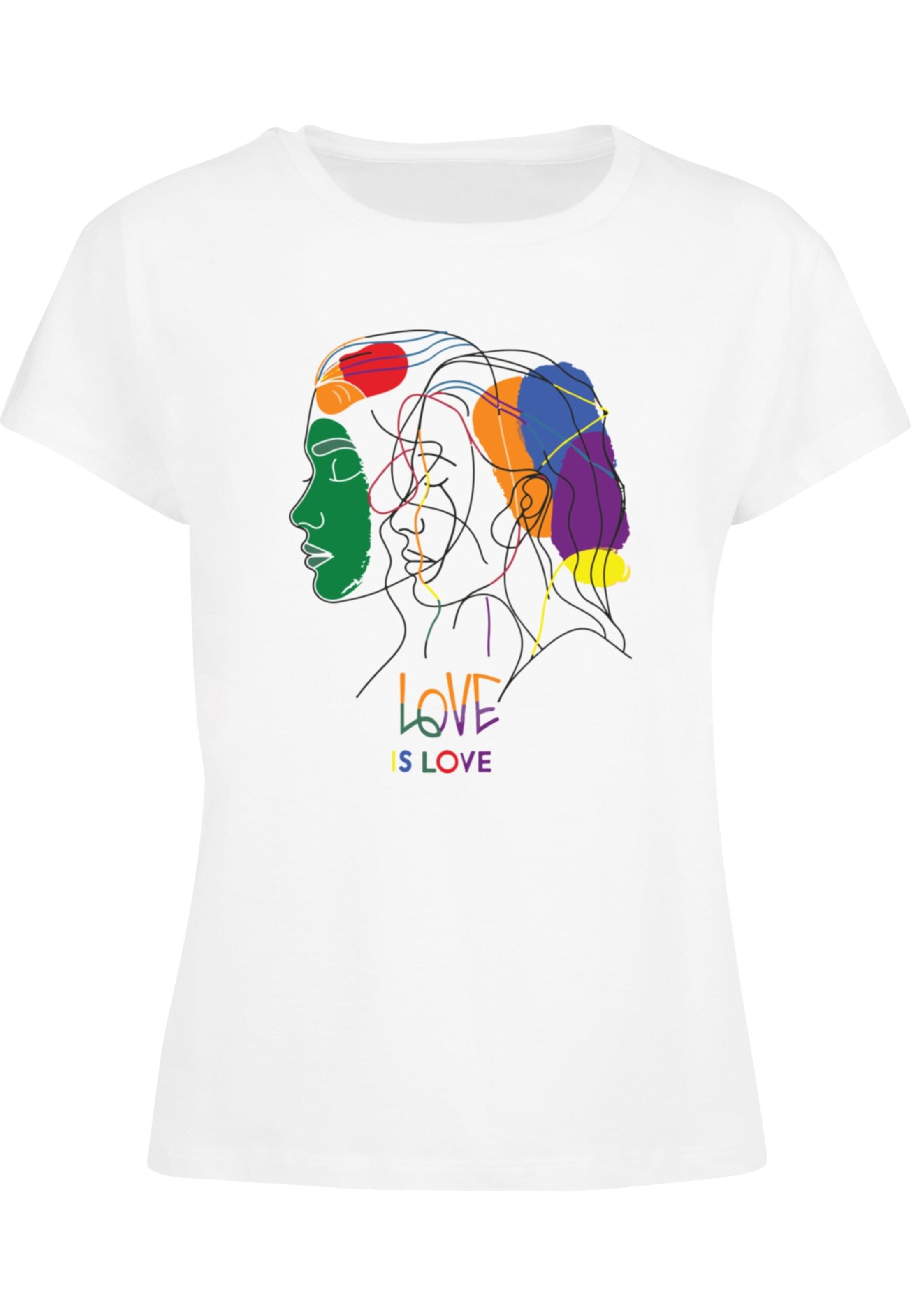 T-shirt 'Love Is Love' Merchcode en blanc : devant