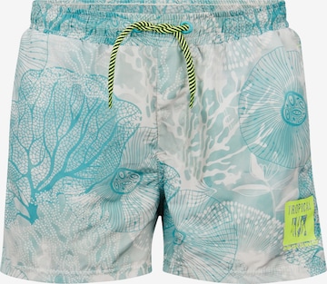 Shorts de bain 'Justo' Retour Jeans en vert : devant