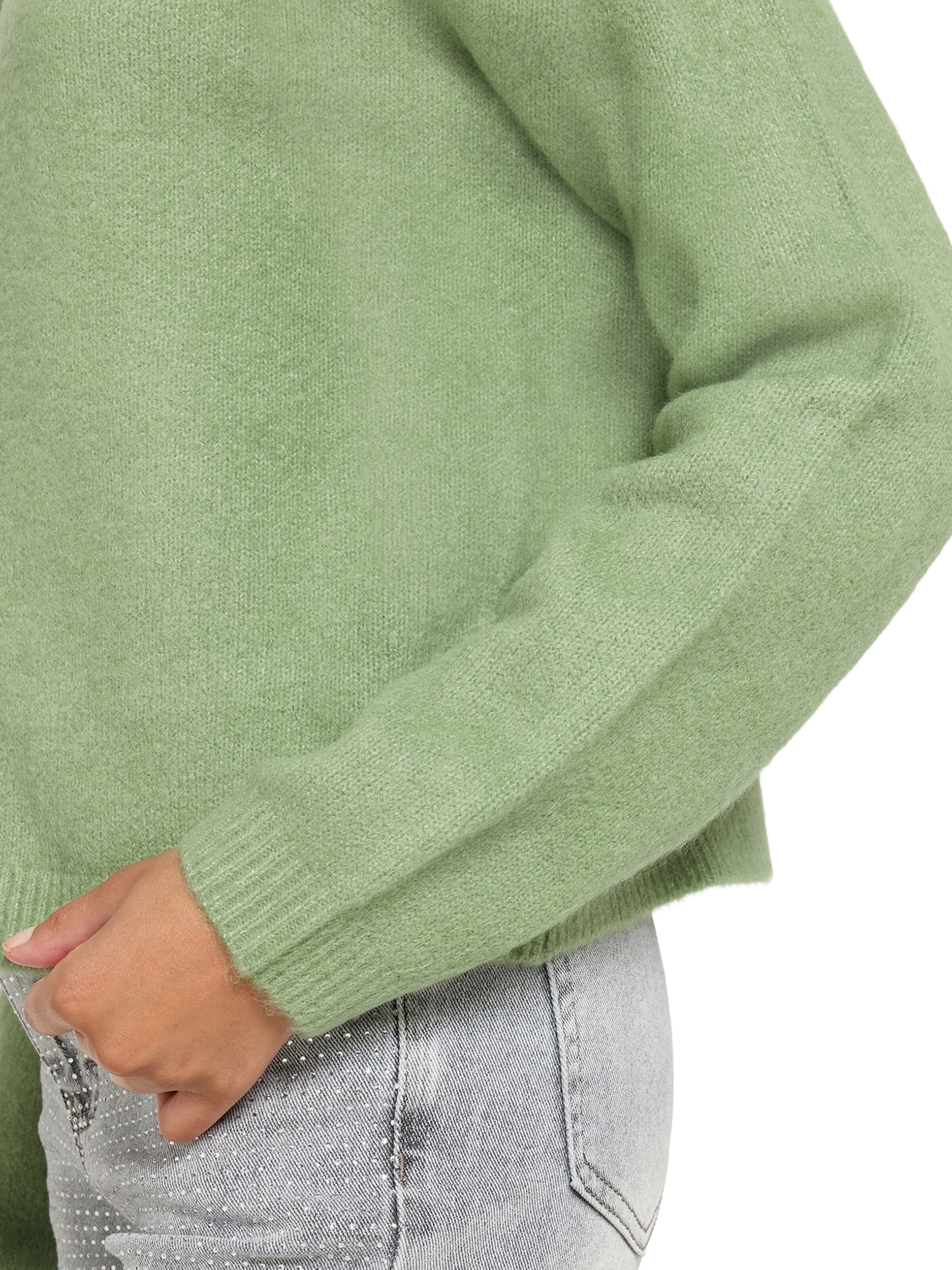 Cardigan Cartoon en vert