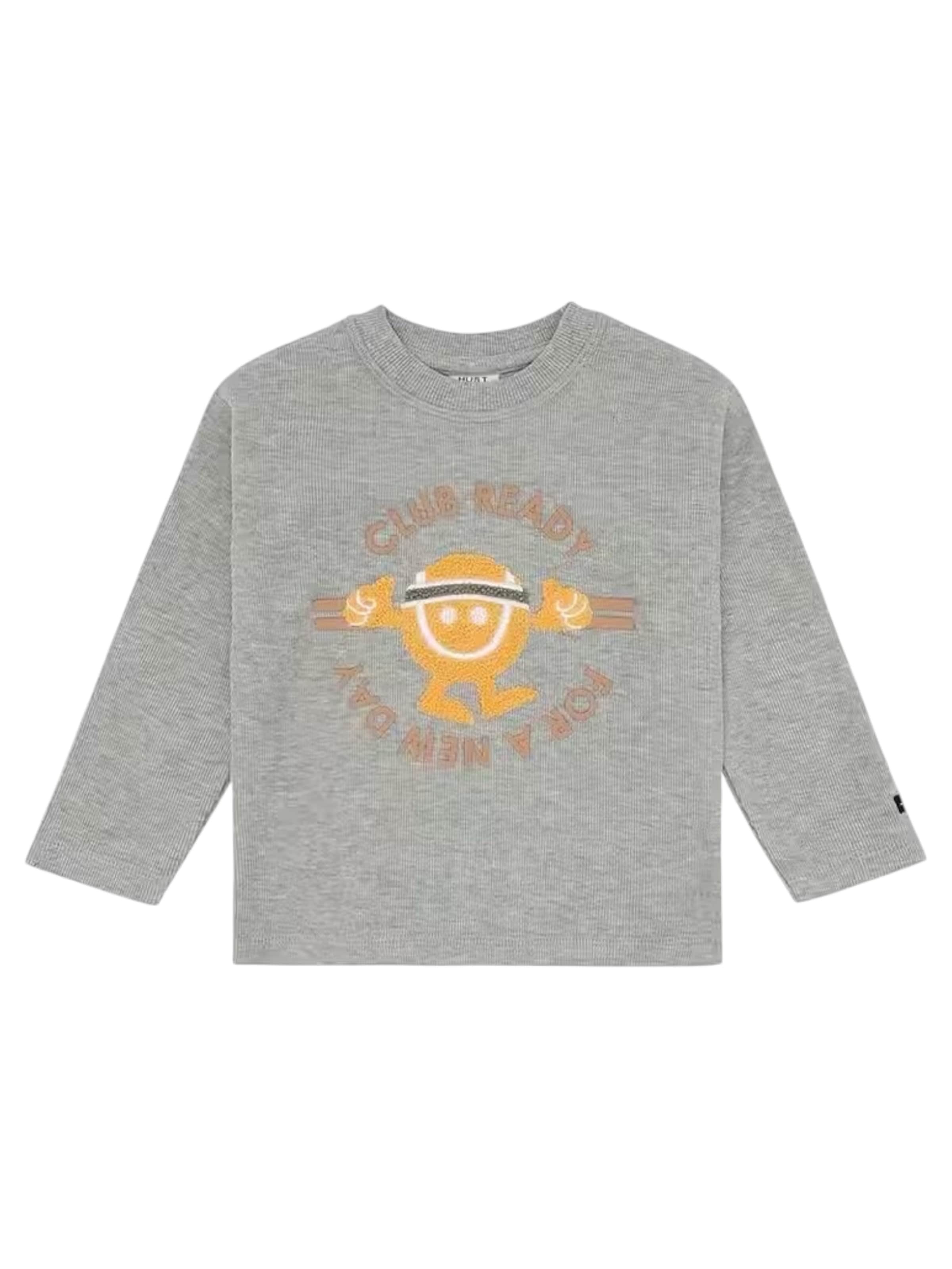 Hust & Claire Shirt 'Hust & Claire Langarmshirt HCSune Tennis' in Grey: front