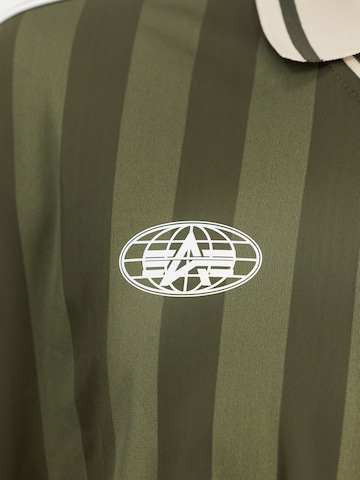 ALPHA INDUSTRIES Poloshirt in Grün: Vorderseite