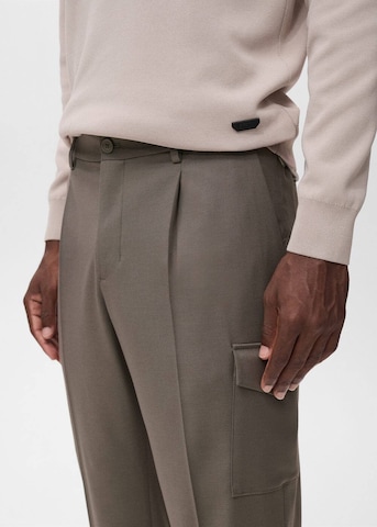 MANGO MAN Slimfit Hose 'Daytona' in Braun