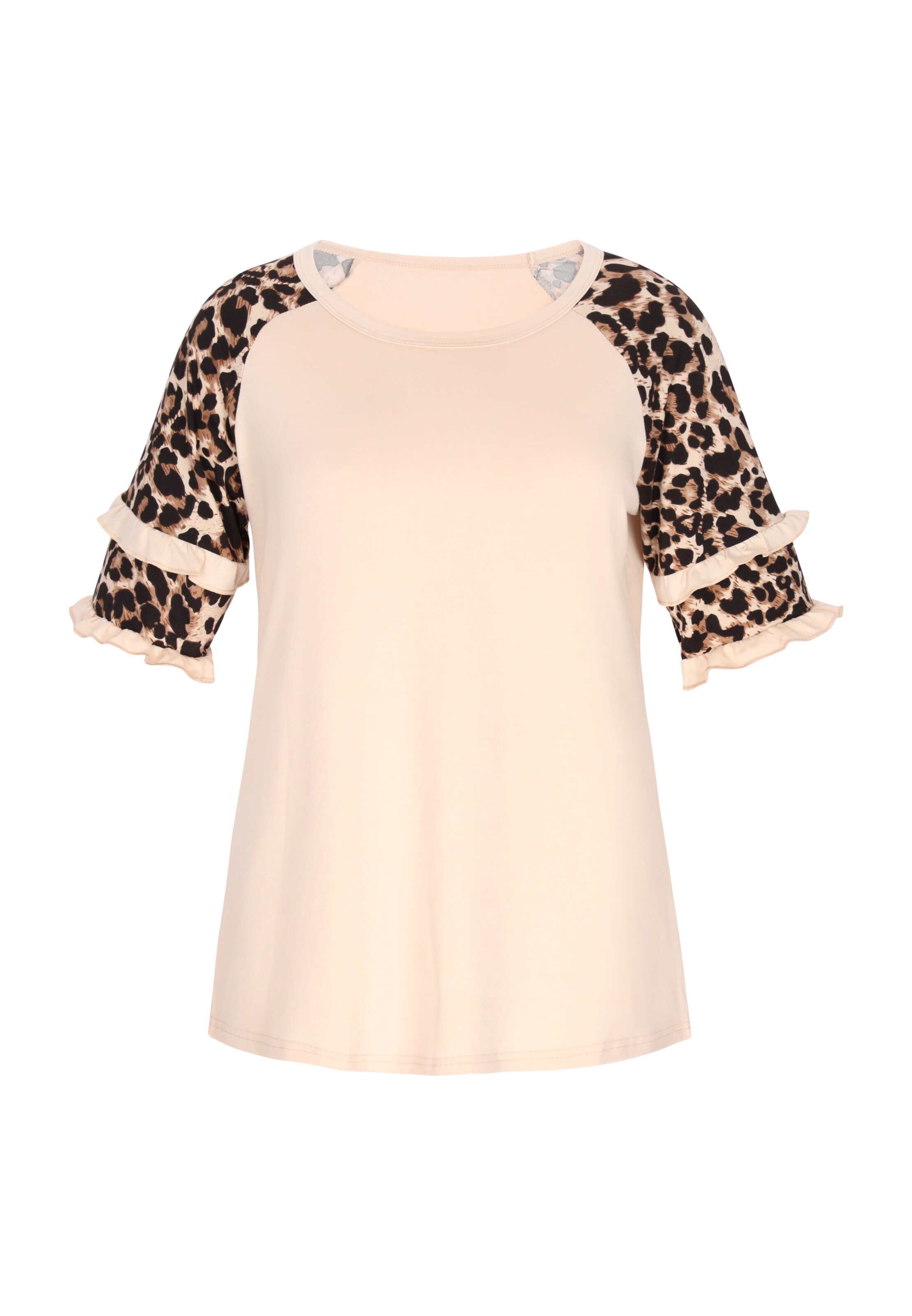 faina Bluse in Beige: Vorderseite