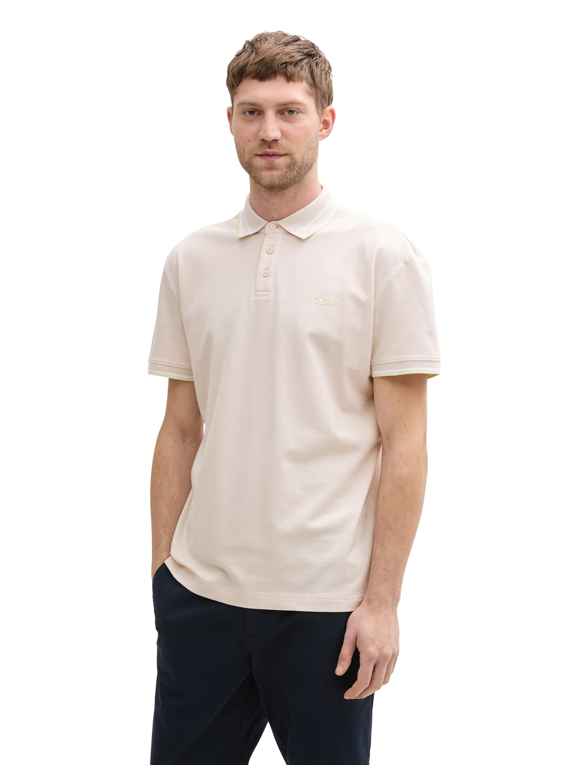 TOM TAILOR Shirt in Beige: front
