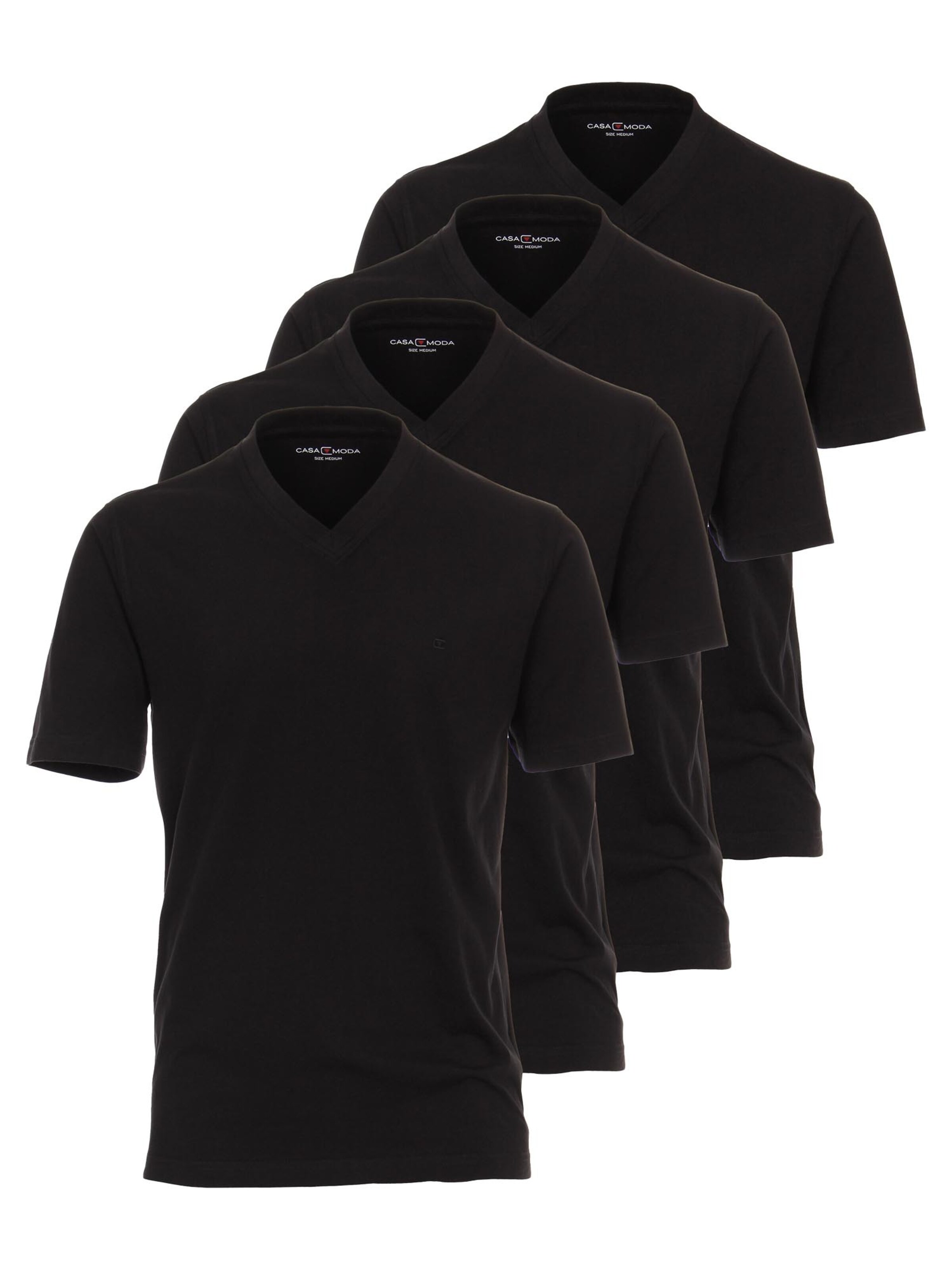 CASAMODA Shirt 'Basic'‌‌‌‌‌‌‌‌‌‌ in Schwarz: Vorderseite