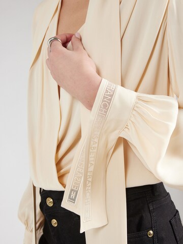 Body a camicia di Elisabetta Franchi in beige