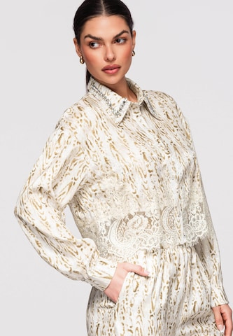 Ombre Blouse in Beige