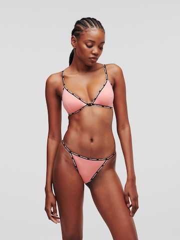 Karl Lagerfeld Triangle Bra in Pink