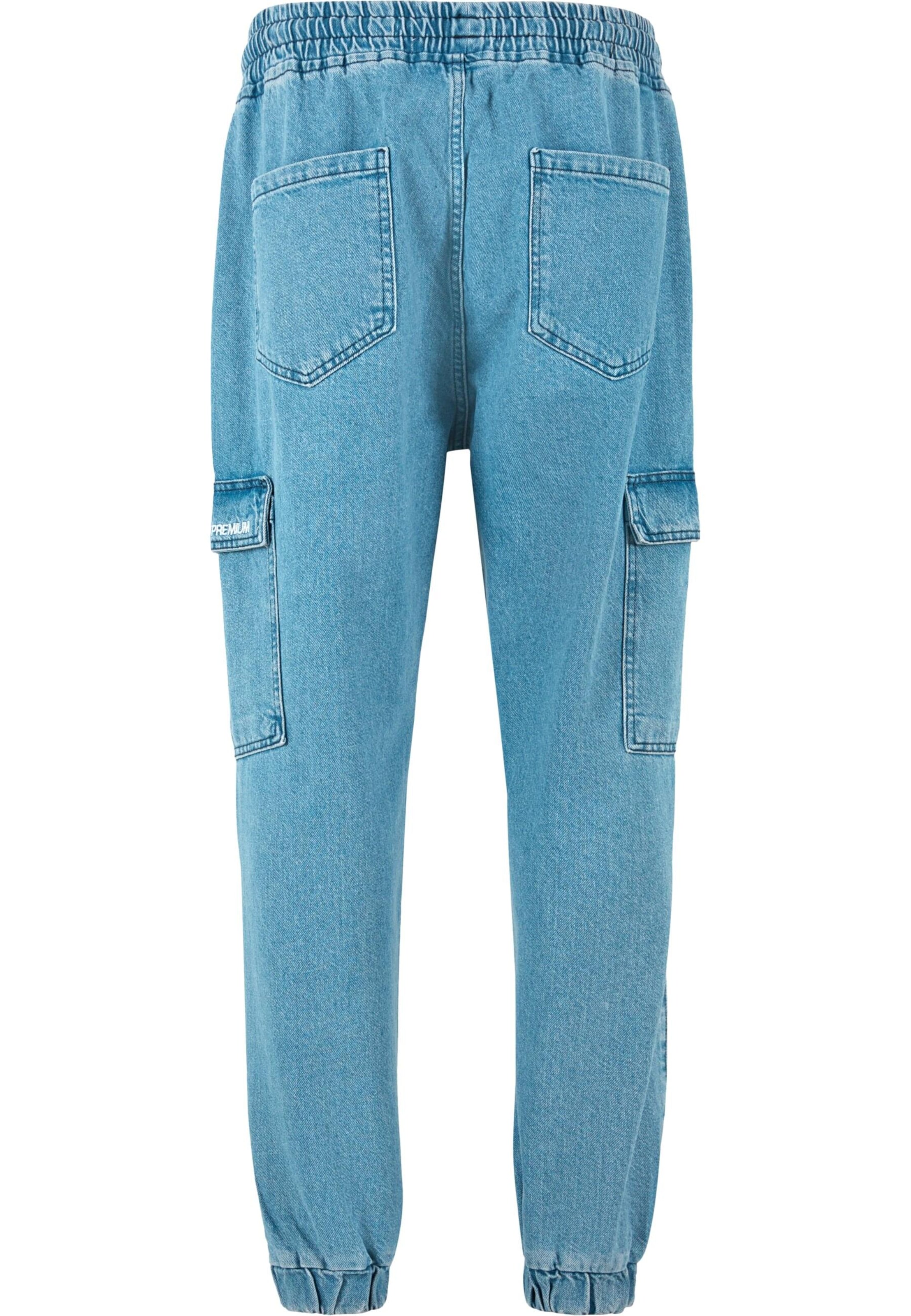 2Y Premium Tapered Jeans in Blau