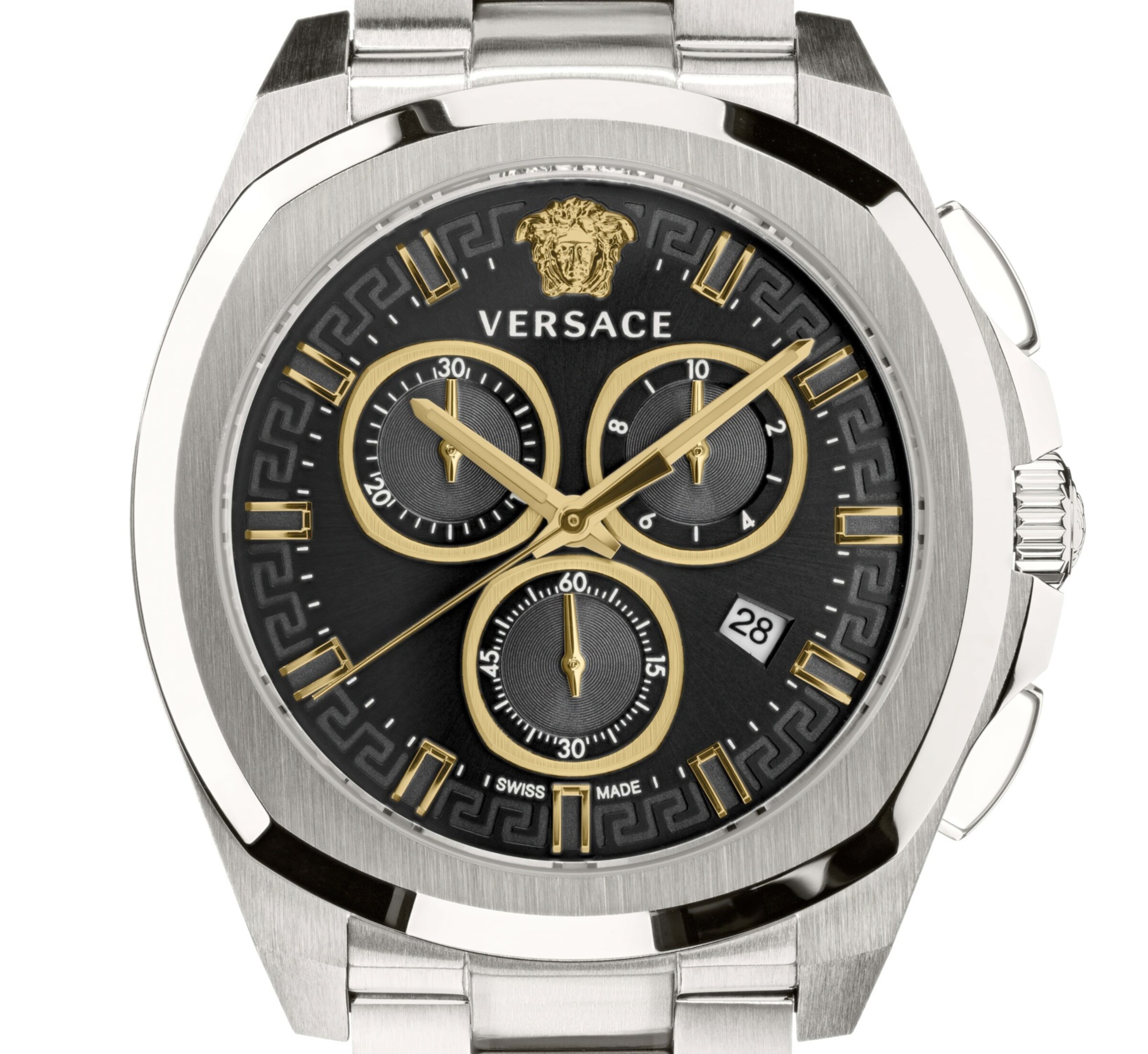 VERSACE Analog watch 'New Chrono Geo' in Silver