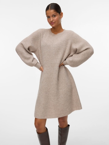 Vero Moda Curve Knit dress 'AWCANGALINA' in Silver