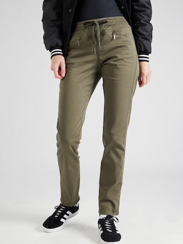 Regular Pantalon 'Cami' ZABAIONE en vert : devant