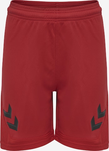 Hummel Regular Workout Pants 'Lead' in Red: front