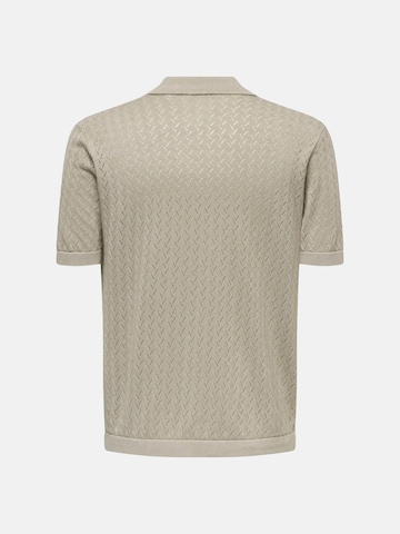 Only & Sons Shirt 'ONSSANTO' in Beige