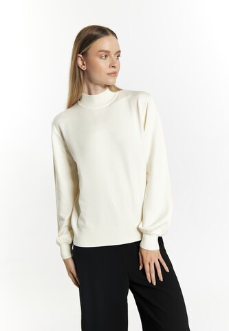 DreiMaster Klassik Pullover in Weiß: predná strana