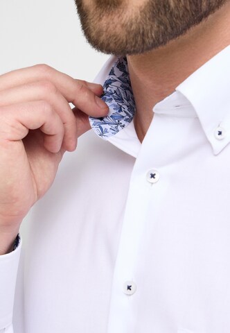 ETERNA Comfort fit Button Up Shirt in White