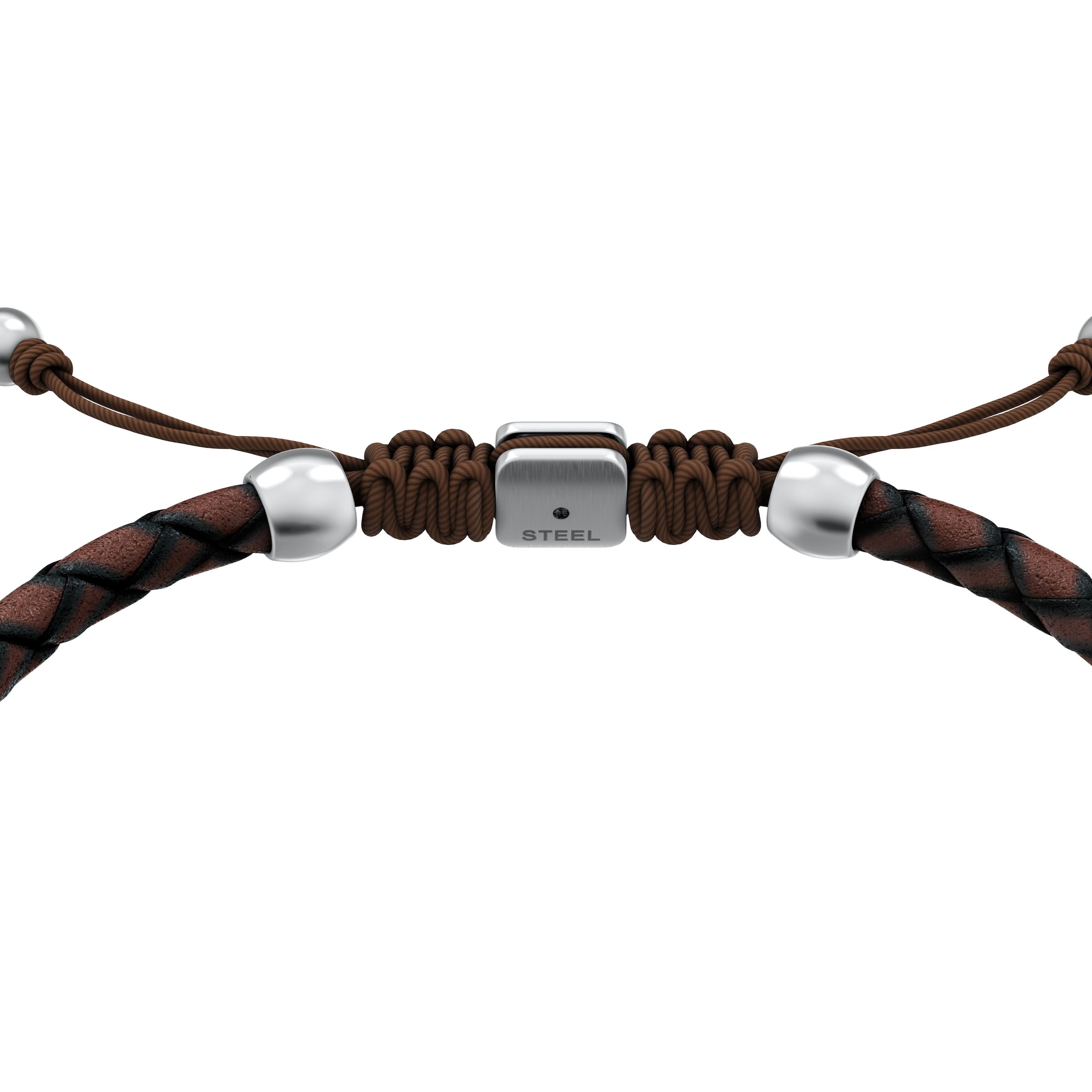Bracelet 'EVERETT' FOSSIL en marron